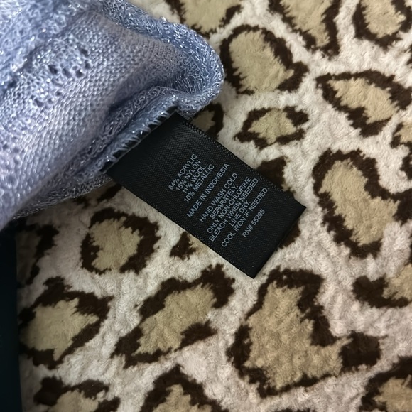 🐾4 for $40 Express lightweight sweater with some shimmer in it blue - Picture 8 of 8